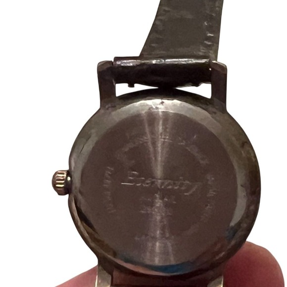 Eternity Women's WATCH Quartz Wristwatch Gold Dial Brown Leather‎ Band tested - Picture 4 of 7